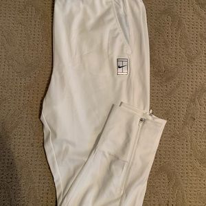 White nike dry fit workout pants